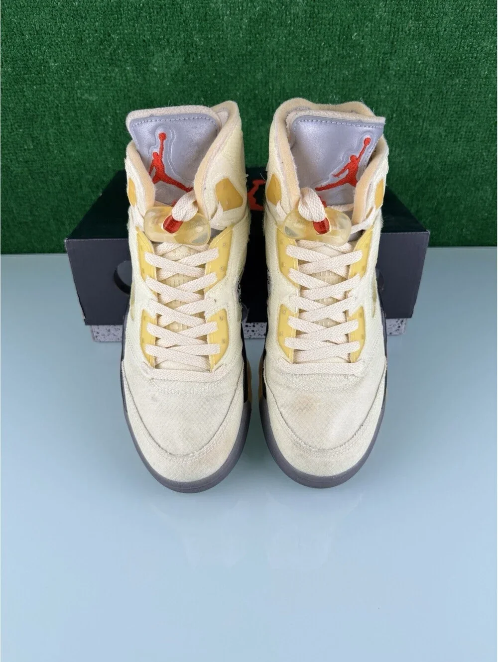 Size 10 - Jordan 5 SP x Off-White Mid Sail CLEAN!